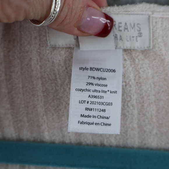 Barefoot Dreams CozyChic Ultra Lite Hooded Cardigan Womens S Cream Soft Lounge - Picture 4 of 16